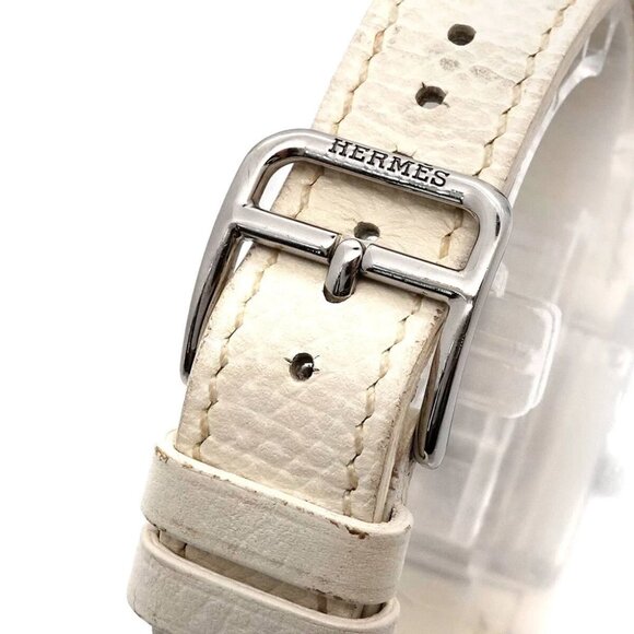 HERMES H Watch HH1 210 White Shell Dial 12P Diamond Quartz 90279684 - Picture 4 of 8